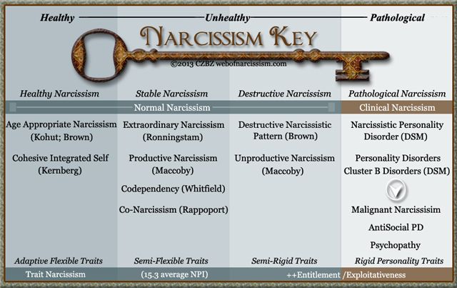 The Narcissistic Continuum Narcissism Key From Healthy To Pathological